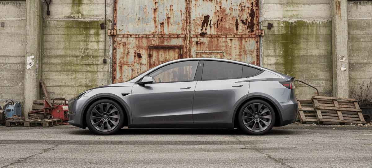 Lowered Tesla Model Y Lowering Springs