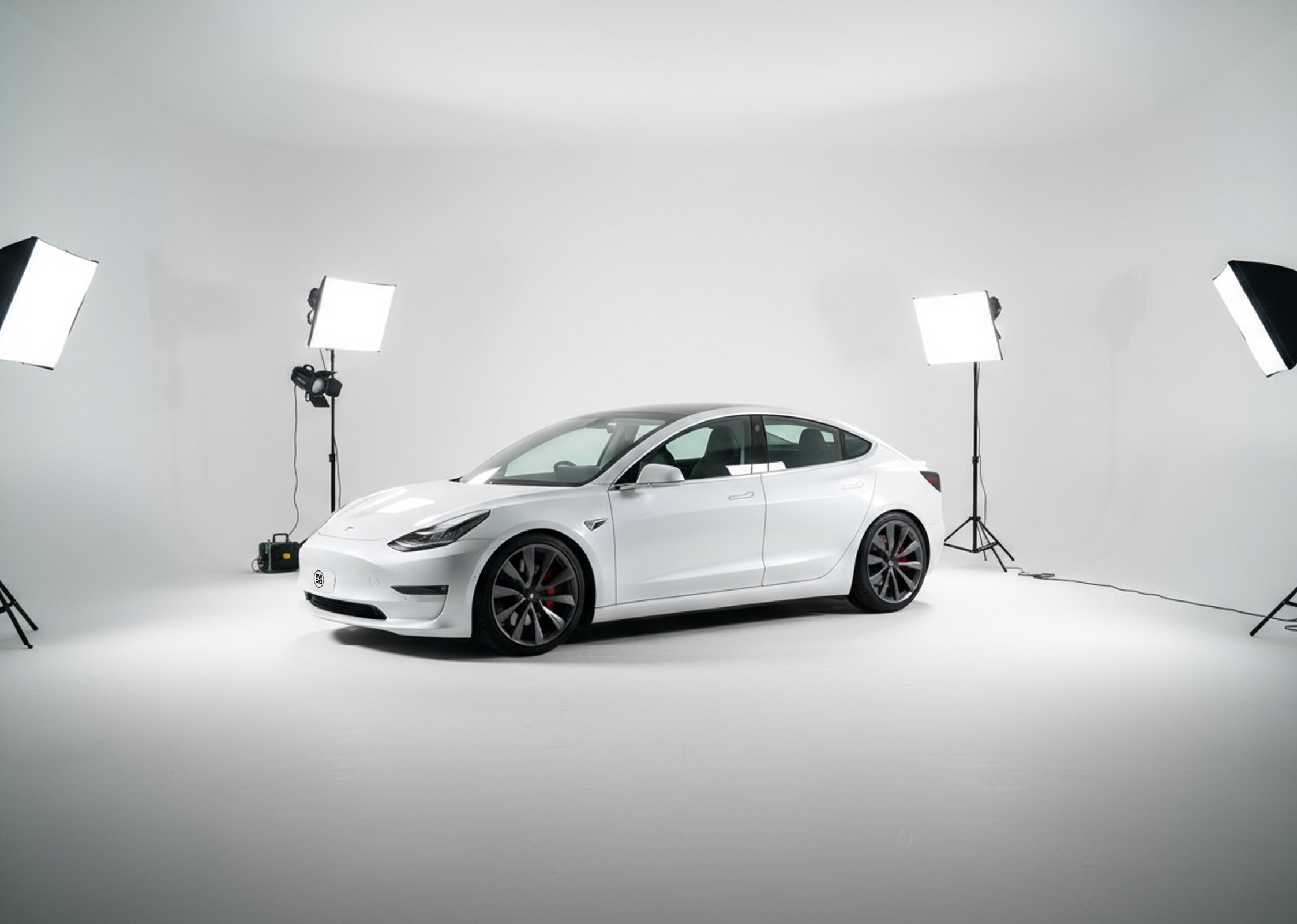 Lowered Tesla Model 3 Lowering Springs