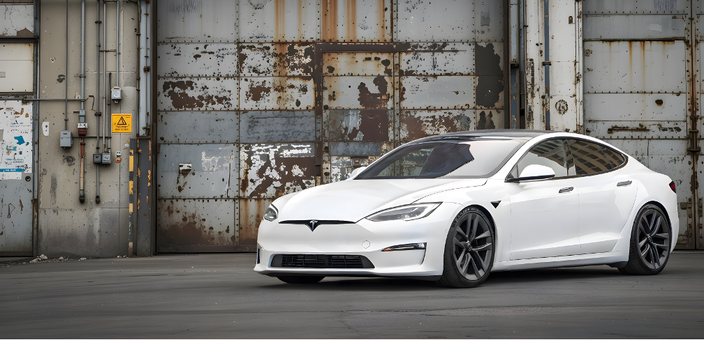 Lowered Tesla Model S Stance Pack. Wheel Spacers & Lowering Links