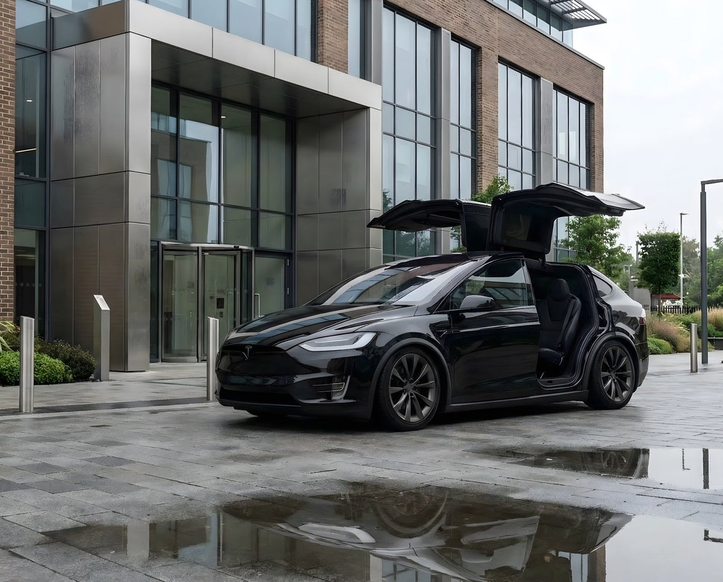 Tesla Model X Stance Pack. Wheel Spacers & Lowering Links