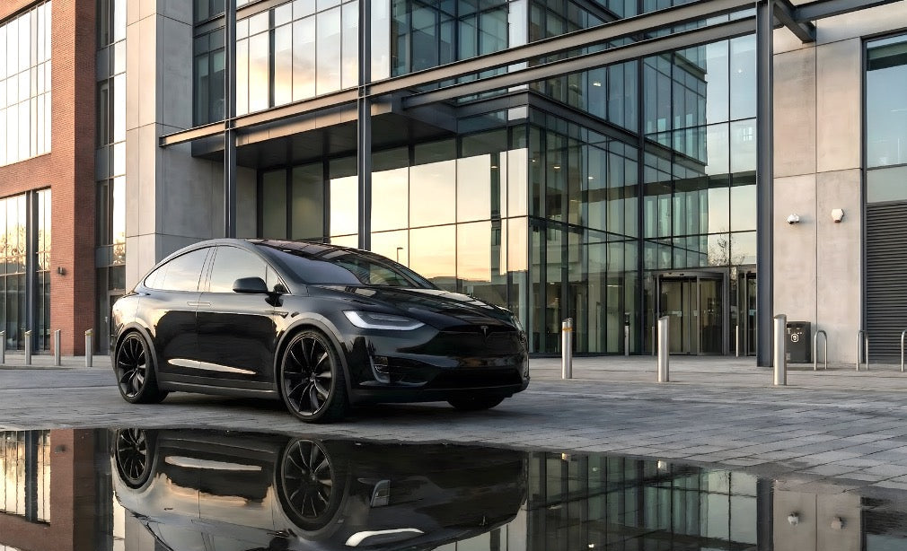 Tesla Model X Stance Pack. Wheel Spacers & Lowering Links