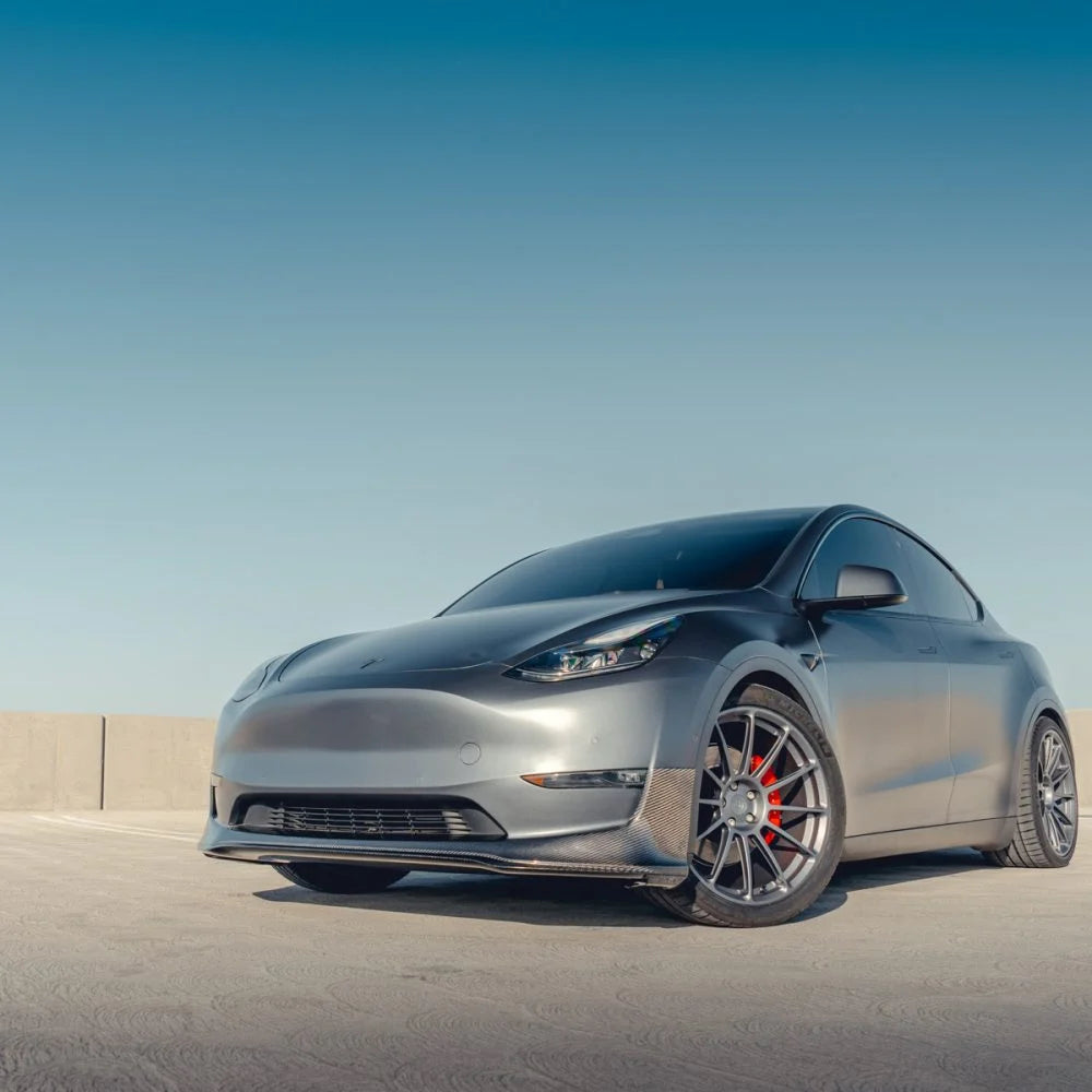 Carbon Front Lip Spoiler for Tesla Model Y (2020-2024)