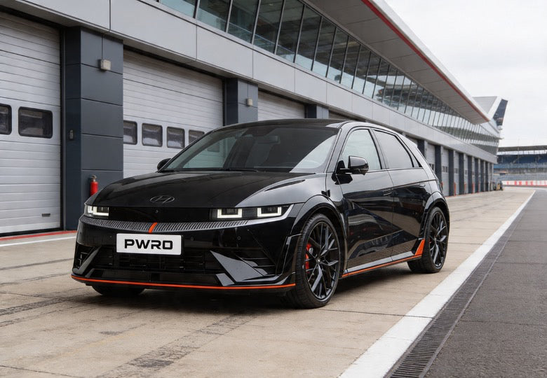Lowered Hyundai Ioniq 5 N Lowering Springs, Wheel Spacers, Stance Pack | PWRD 