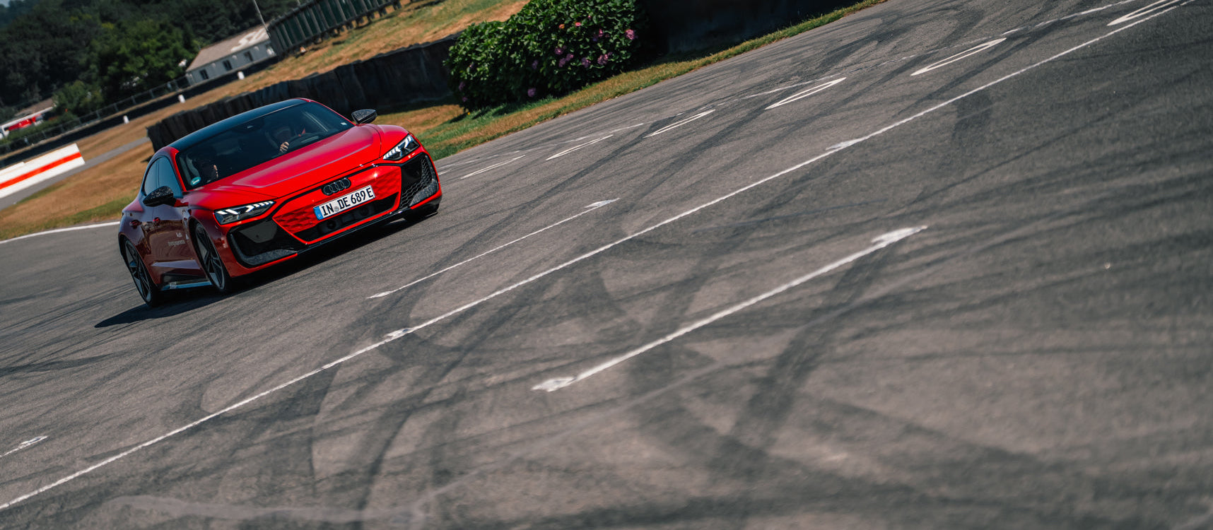 PWRD Audi e-tron GT on track