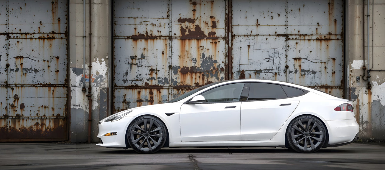 Tesla Model S Stance Pack. Wheel Spacers & Lowering Links