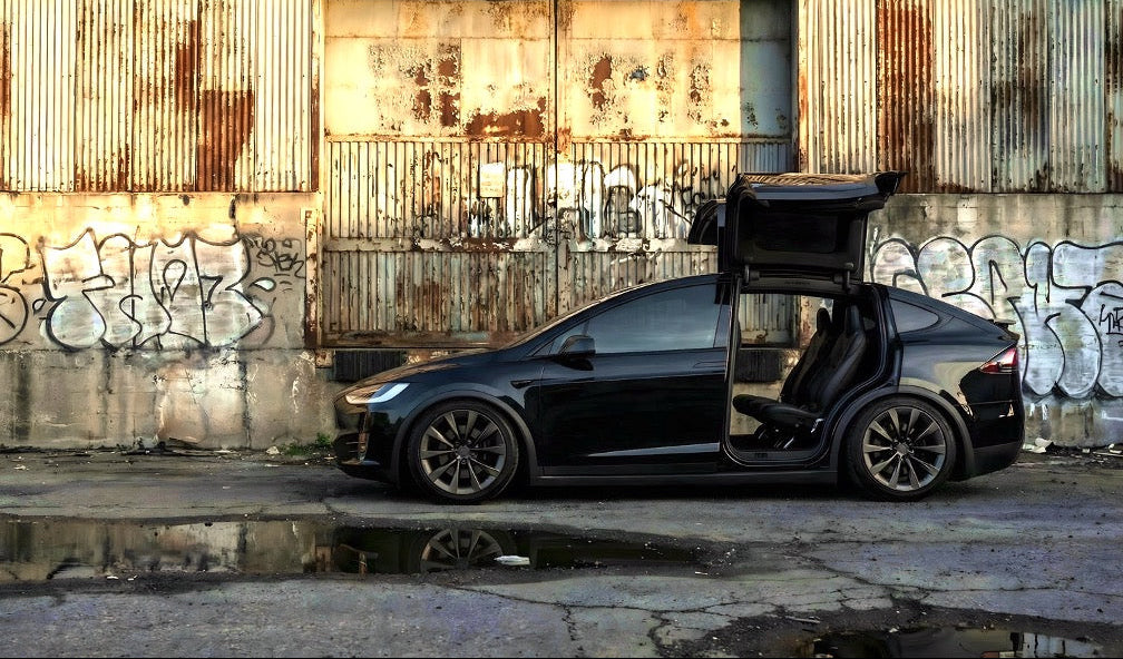 Tesla Model X Stance Pack. Wheel Spacers & Lowering Links